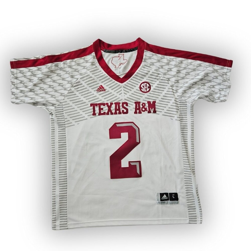 TEXAS A&M JOHNNY MANZIEL COLLEGE FOOTBALL JERSEY #2 SIZE LARGE